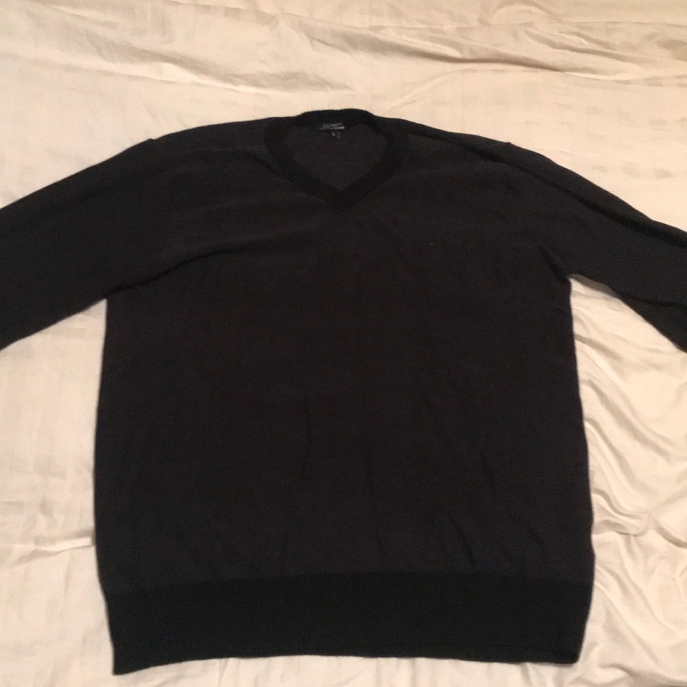 Black V- neck sweater